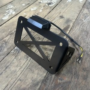 Side Mount Number Plate Bracket with LED light (20mm Axle)