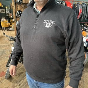 VRM Black Track Top Zip